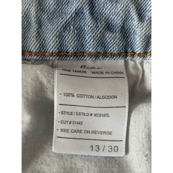 KanCan Jeans Womens 13/30‎ Blue Wide Leg Cropped Ultra High Rise Stretch Baggy - Picture 7 of 12